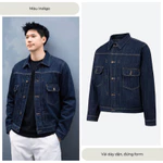 Áo Khoác Jean Denim Wash 3 Màu,  Áo Khoác Jean Nam, Áo Bò Nam, Phong Cách Trẻ Trung Năng Động Áo Khoác Form Boxy Nam Nữ — ảnh 2