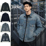 Áo Khoác Jean Denim Wash 3 Màu, Áo Bò Nam, Áo Khoác Jean Nam Phong Cách Trẻ Trung Năng Động Menswear Pants Áo Khoác Jean — ảnh 1