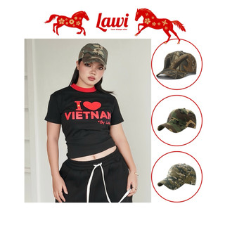 Mũ Lưỡi Trai Camo LAWI Chất Vải Polyester Form Mềm Nhiều Màu Hot Unisex Nam Nữ