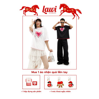 Áo Thun Trái Tim LAWI / Áo Thun Local Brand Unisex Nam Nữ Oversize