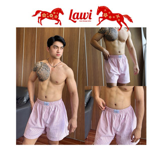 Quần Đùi Oxford START LAWI, Quần Ngủ Mặc Nhà Form Thoải Mái Unisex Nam Nữ