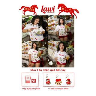 Áo Thun Boxy Phở Bò LAWI, Áo Thun Local Brand Unisex Nam Nữ Oversize