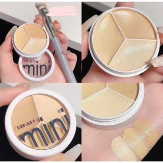 Kem Che Khuyết Điểm 3 Ô LIJIEYOU Mini, Che Quầng Thâm – Mụn – Thâm Nám, Lâu Trôi Tự Nhiên