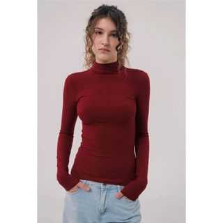 THEKIM Áo thun tăm len giữ nhiệt cổ 3 phân dài tay nhiều màu , chất thun tăm lót lông nhẹ giữ nhiệt tay dài trơn T219