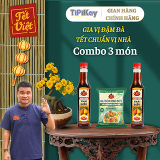 Combo 2 Nước Mắm Trái Điều + 1 Hạt Nêm Rong Biển 150gram - Chay Mặn Đều Dùng Được - TiPiKay Shop