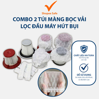 Combo 2 túi màng bọc vải không dệt bọc đầu máy hút bụi cầm tay giúp giữ lực hút ổn định tiện dùng
