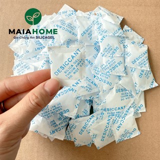 [25 và 50 gói size 1gram] gói hút ẩm silicagel, gói hút ẩm cho giày dép, thực phẩm, chống ẩm mốc (Loại 1gr/túi)