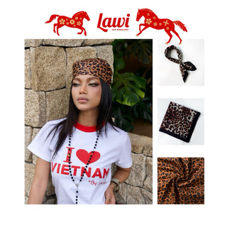 Khăn Bandana LaWi da báo vuông họa tiết cá tính (54x54cm)