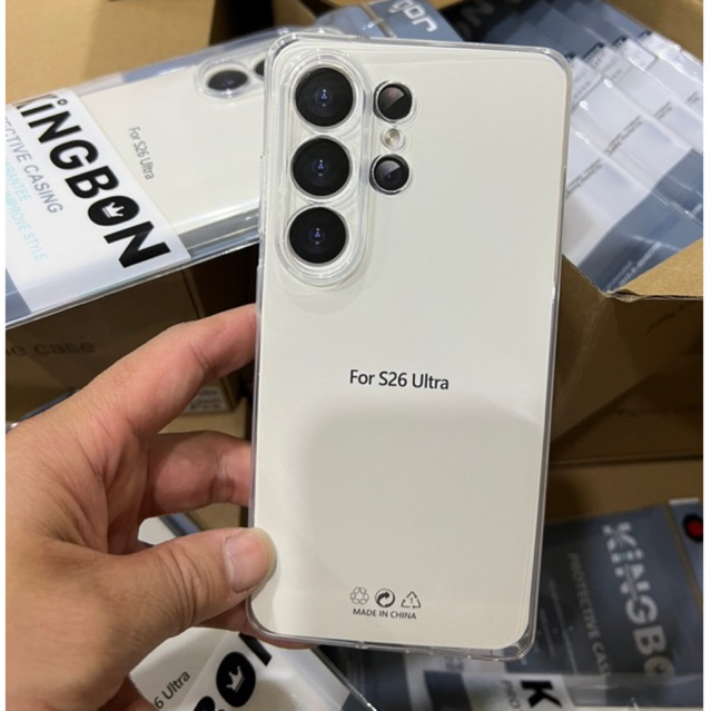 [Đã có S26Ultra ] Ốp Trong Suốt Gor KINGBON bảo Vệ Camera cho S24Ultra/S26Plus/s26S26Ultra/S25Ultra