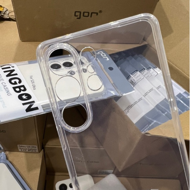 [Đã có S26Ultra ] Ốp Trong Suốt Gor KINGBON bảo Vệ Camera cho S24Ultra/S26Plus/s26S26Ultra/S25Ultra