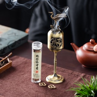 Lọ Hương Hạc Tiên Phụ Kiện Phong Thủy Lư Hương Hạc Tiên Hợp Kim Xông Đốt Nụ Trầm Hương Cây Đèn Cung Đình
