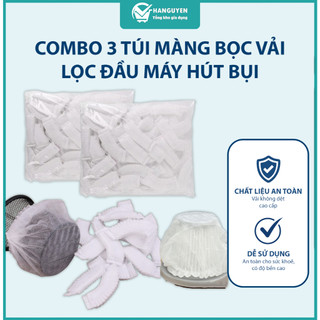 Combo 3 túi màng bọc vải không dệt dùng cho máy hút bụi cầm tay giúp lọc bụi sạch và giữ lực hút đều