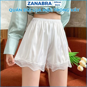 Quần đùi nữ mặc trong váy chất su lụa mịn mát, quần mặc trong váy ZANABRA V550