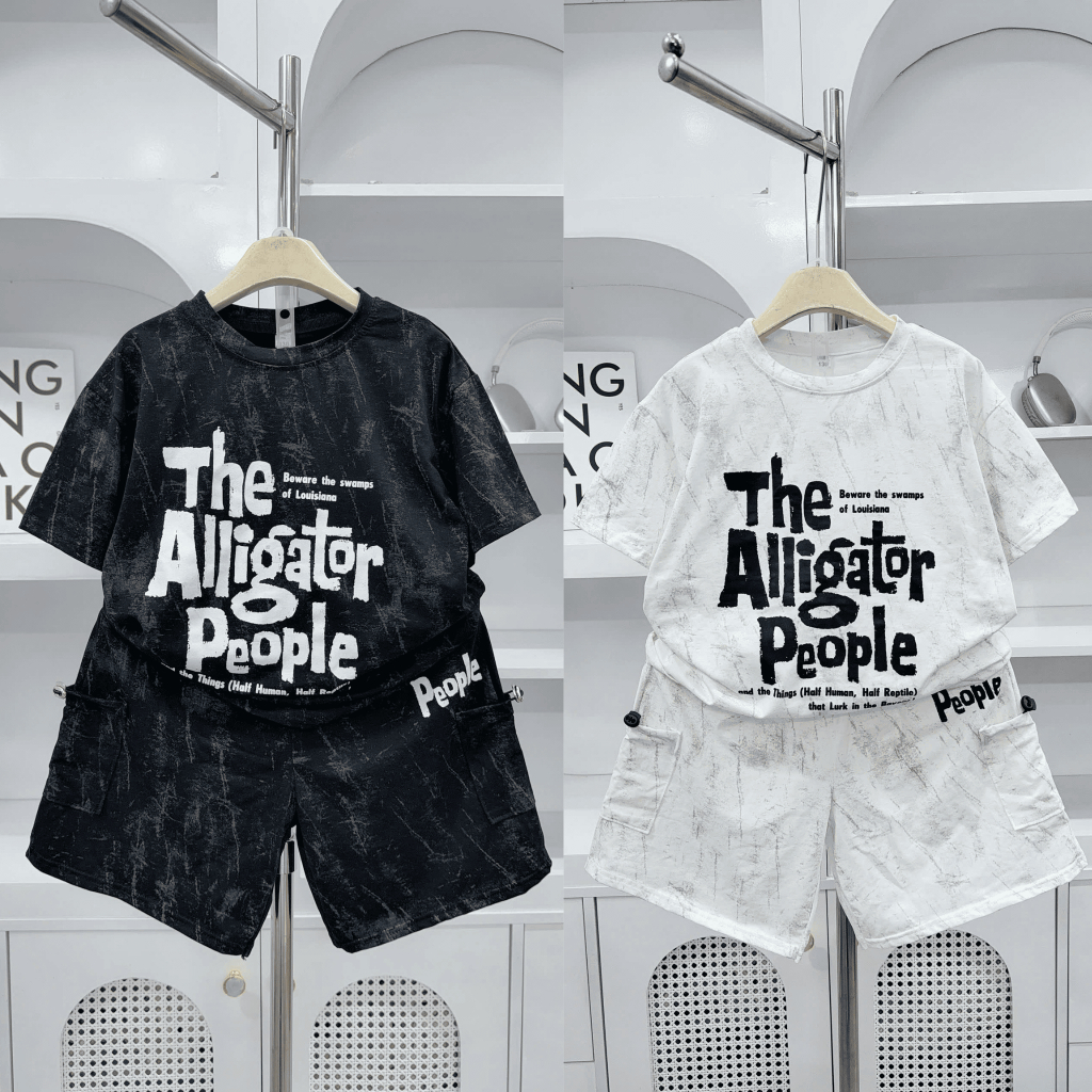 Bộ Quần Áo Bé Trai (ALLIGATOR) Chất Cotton Mềm Mịn Thầm Hút Tốt, Không Bai Xù, Túi hộp 2 bên quần, 17-60kg