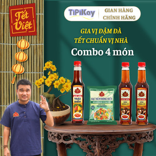 Combo 1 Trái Điều 500ml + 2 Đông Cô 500ml + 1 Hạt Nêm 150g - Chay Mặn Đều Dùng Được - TiPiKay Shop