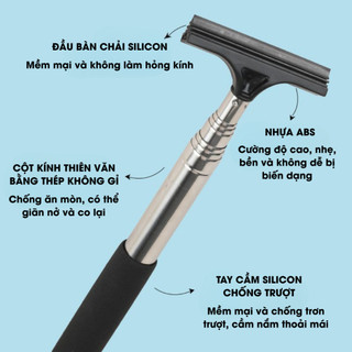 Cây cạo rêu bể cá, Dụng cụ vệ sinh tự động gấp gọn chất liệu bền bỉ Life plus - CS03