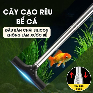 Cây cạo rêu bể cá, Dụng cụ vệ sinh tự động gấp gọn chất liệu bền bỉ Life plus - CS03