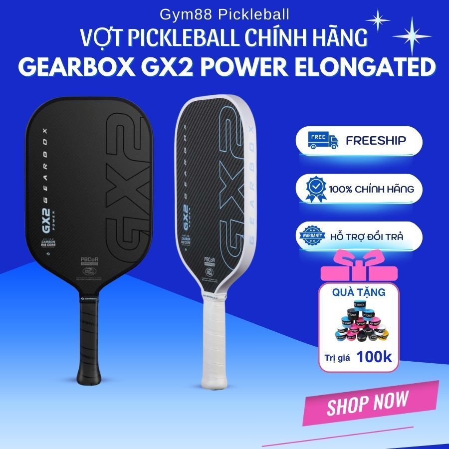 Vợt Pickleball Gearbox GX2 Power Elongated Review - Giá 7.4 Triệu Có Tốt Không?