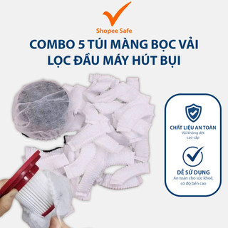 Combo 5 túi màng bọc vải thay thế cho máy hút bụi cầm tay giúp duy trì hiệu suất hút lâu dài