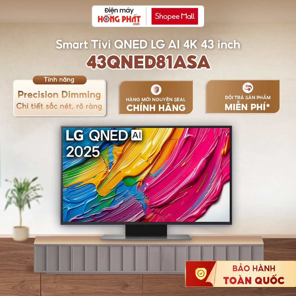 Smart TV LG AI 2025 QNED AI QNED81 43 Inch 43QNED81ASA [Giao-Lắp HCM ...