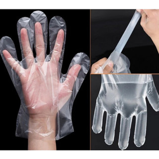 Combo 5 túi găng tay PE Inochi dùng khi chế biến thực phẩm giúp giữ vệ sinh và thao tác dễ dàng