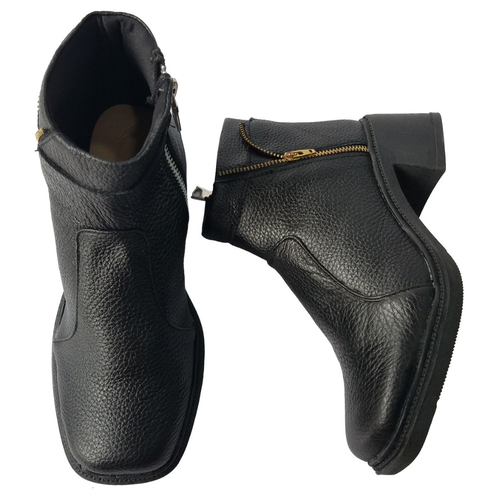 Giày Boot Nữ BIGGBEN Da Bò Thật Cao 5 Phân HKD1015