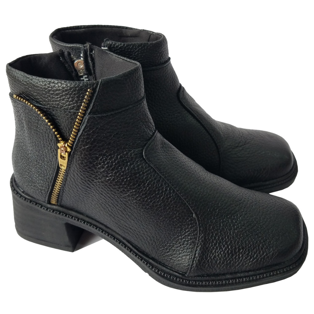 Giày Boot Nữ BIGGBEN Da Bò Thật Cao 5 Phân HKD1015