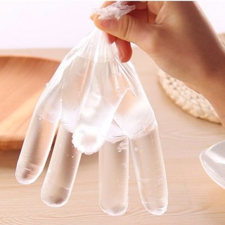 Combo 2 túi găng tay PE Inochi an toàn cho thực phẩm không thấm nước dễ sử dụng vừa mọi tay