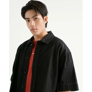 Áo Sơ Mi Nam Denim Tay Ngắn Form Oversize - ROUTINE 10F25DSH008