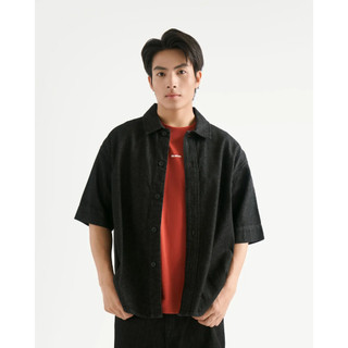 Áo Sơ Mi Nam Denim Tay Ngắn Form Oversize - ROUTINE 10F25DSH008