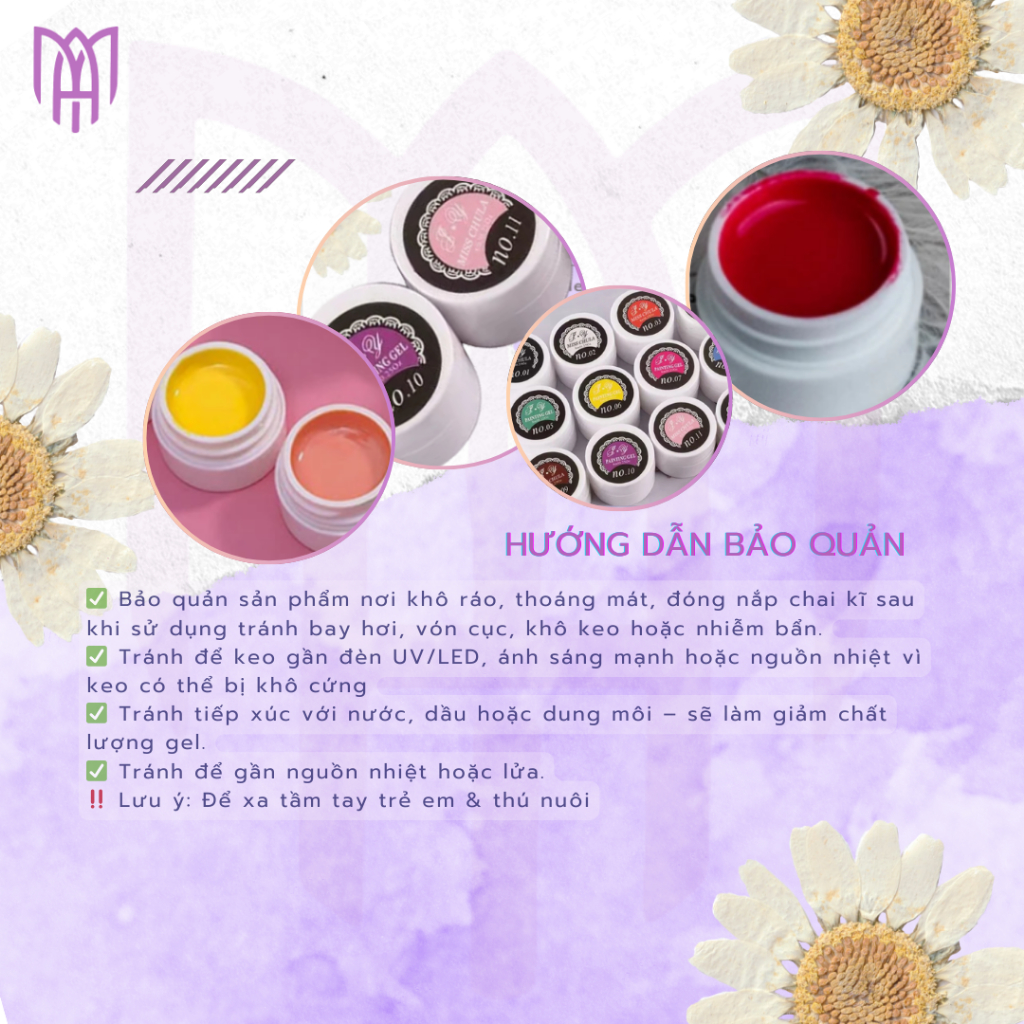 Set 12 Màu Gel Vẽ Trang Trí Móng JY - Chất Đặc Sánh, Có Thể In Khuôn Nail, Nail Gấm 8ml