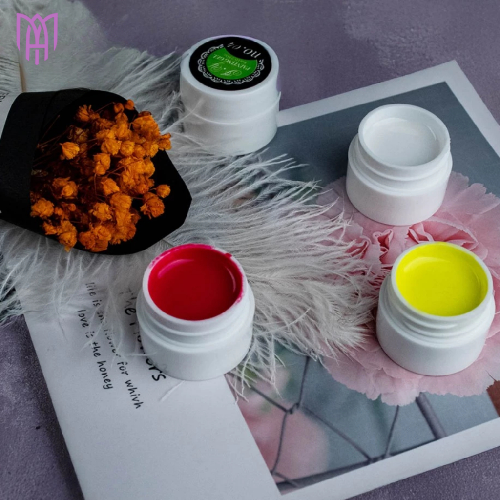 Set 12 Màu Gel Vẽ Trang Trí Móng JY - Chất Đặc Sánh, Có Thể In Khuôn Nail, Nail Gấm 8ml