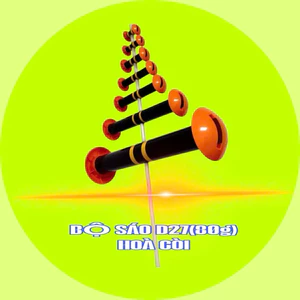 bộ sáo diều nhựa d27 (7quả) nặng 80g âm hòa còi cho diều từ 1,2m đến 1,7m
