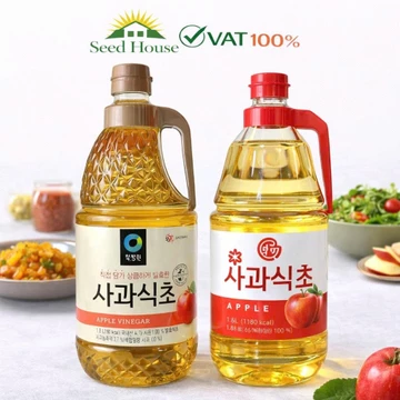 Giấm Táo (Dấm Táo) Hàn Quốc Beksul CJ / Daesang Chai 1.8L / 사과식초