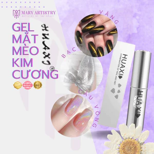 Sơn Gel Mắt Mèo Kim Cương Huaxi - Trang Trí Móng, Tạo Hiệu Ứng - Bạc, Vàng, Cầu Vồng 10ml