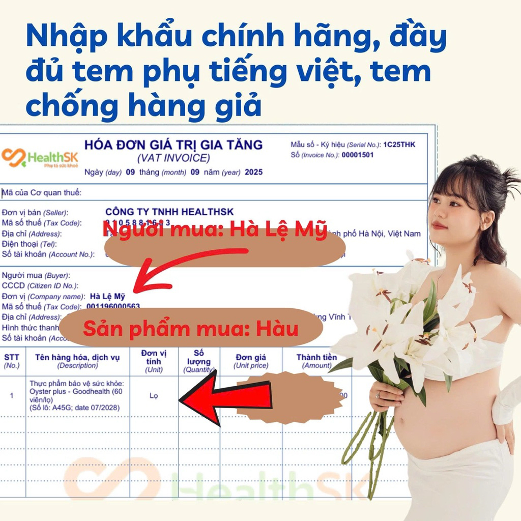 [Chính Hãng Date Xa] Viên Uống Tinh Chất Hàu, Bổ Sung Kẽm, Vitamin cho Nam New Zealand Oyster Plus