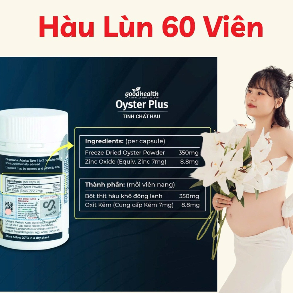 [Chính Hãng Date Xa] Viên Uống Tinh Chất Hàu, Bổ Sung Kẽm, Vitamin cho Nam New Zealand Oyster Plus