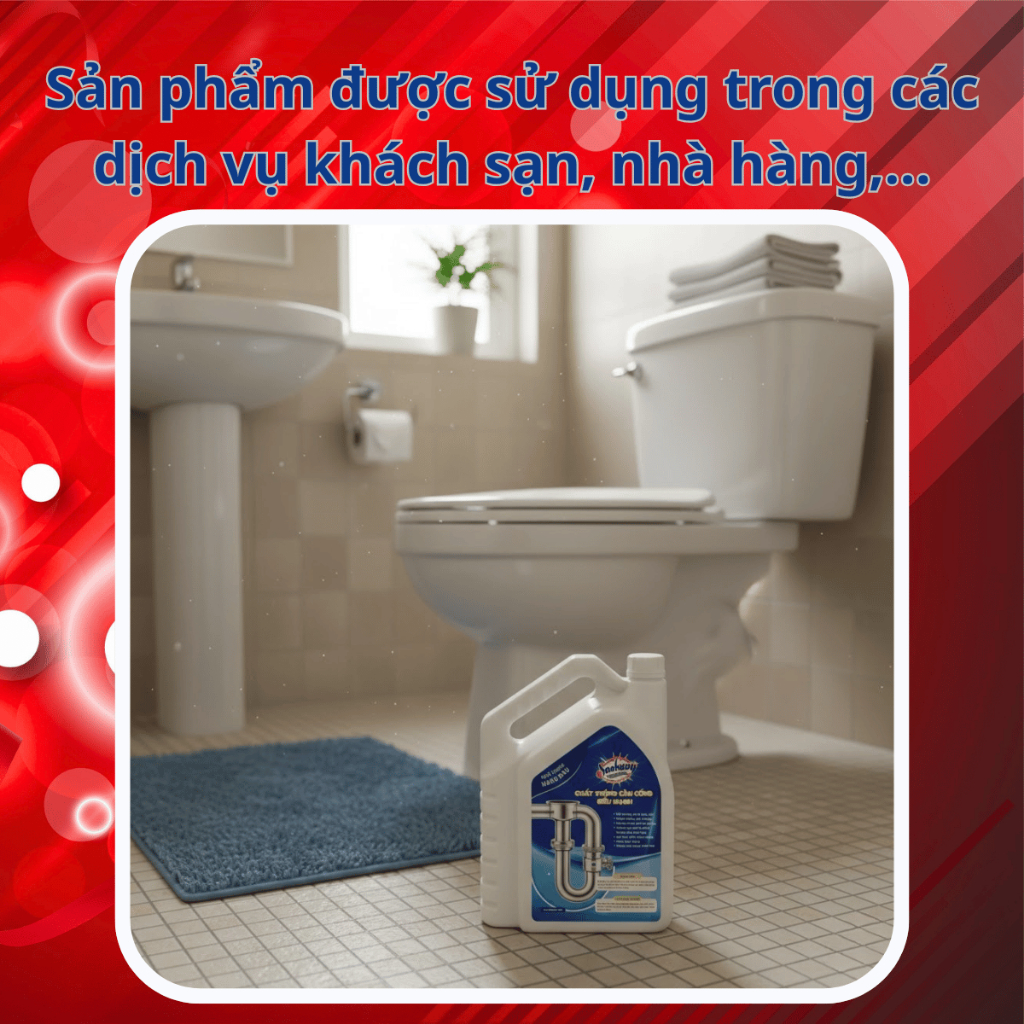 Chất thông cống SAO BĂNG, xử lý tắc nghẽn, thông tắc cực hiệu quả can 5kg