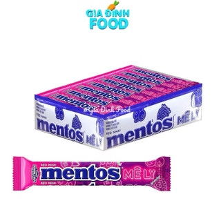 LỐC x16 Thỏi kẹo nhai Mentos hương trái cây sắc cầu vồng/ Bạc hà/ Mê lyy