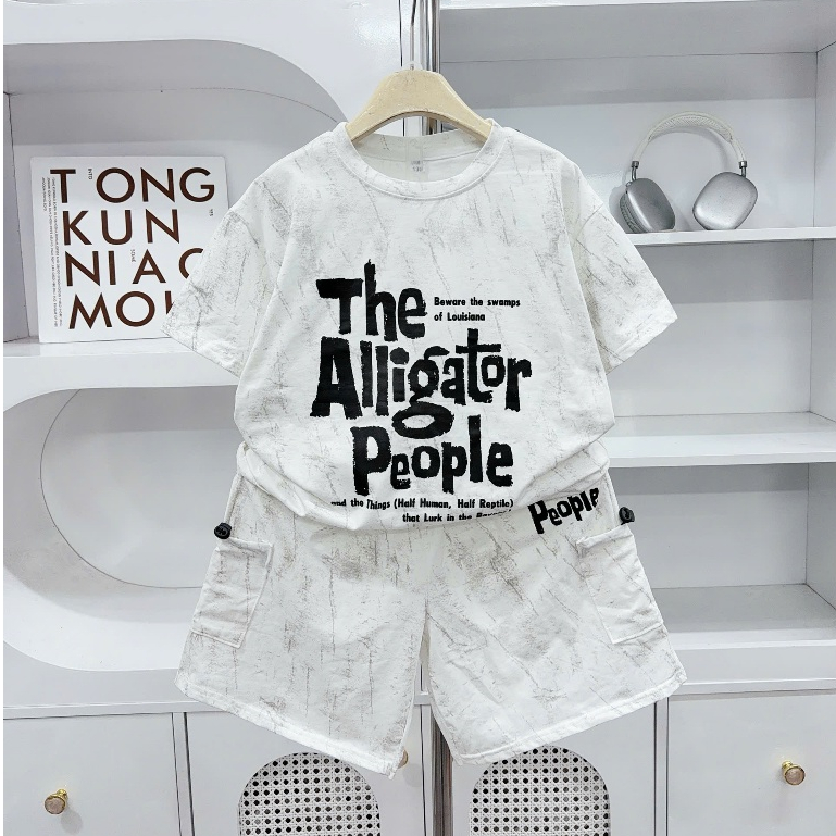 Bộ Quần Áo Bé Trai (ALLIGATOR) Chất Cotton Mềm Mịn Thầm Hút Tốt, Không Bai Xù, Túi hộp 2 bên quần, 17-60kg