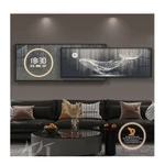 Đồng Hồ Đôi Điện LED Khung Hợp Kim Nhôm cao cấp có điều khiển LED từ xa treo tường phòng khách Nhà ở, khách sạn.. — ảnh 4