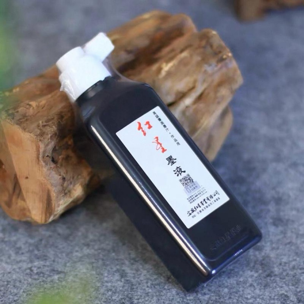 Mực Hồng Tinh 450ml viết thư pháp đen đậm không mùi