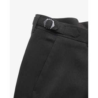 Quần vải Side Tab / Quần tây dài nam lưng điều chỉnh Side Tab Form Slim Cropped - ROUTINE 10F25PFO029