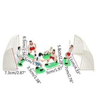 [Combo 2] SET Cầu Thủ Bóng Đá 8 chi tiết và Quả Bóng Nhựa, Đội Bóng, Cup Bóng Đá trang trí bánh kem