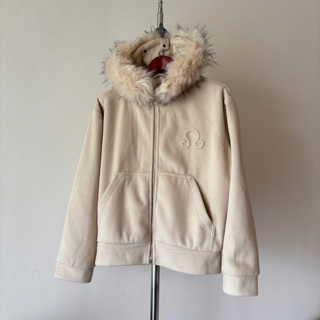 ÁO HOODIE DẠ MIX MŨ LÔNG có thể tháo rời nhabachtuoc ( fur hoodie zip ) | BigBuy360 - bigbuy360.vn