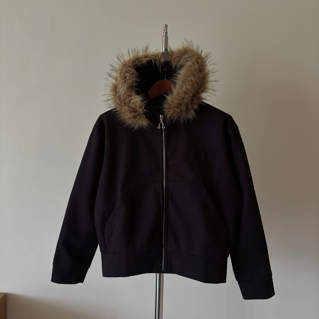 ÁO HOODIE DẠ MIX MŨ LÔNG có thể tháo rời nhabachtuoc ( fur hoodie zip ) | BigBuy360 - bigbuy360.vn