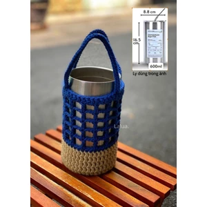 LALUA.| Túi Đựng Bình Giữ Nhiệt/Bình Nước Bằng Len Sợi