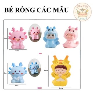 [ Combo 3 ]Tổng Hợp Mẫu Em Bé Rồng, Bé Rồng Bình Sữa Cute- Trang Trí Bánh Kem, Bánh Sinh Nhật