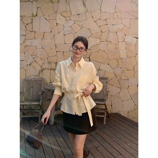 𝗢𝗿𝗮 𝗟𝗶𝗻𝗲𝗻 - |LY LINEN| - Áo sơ mi Linen thắt eo