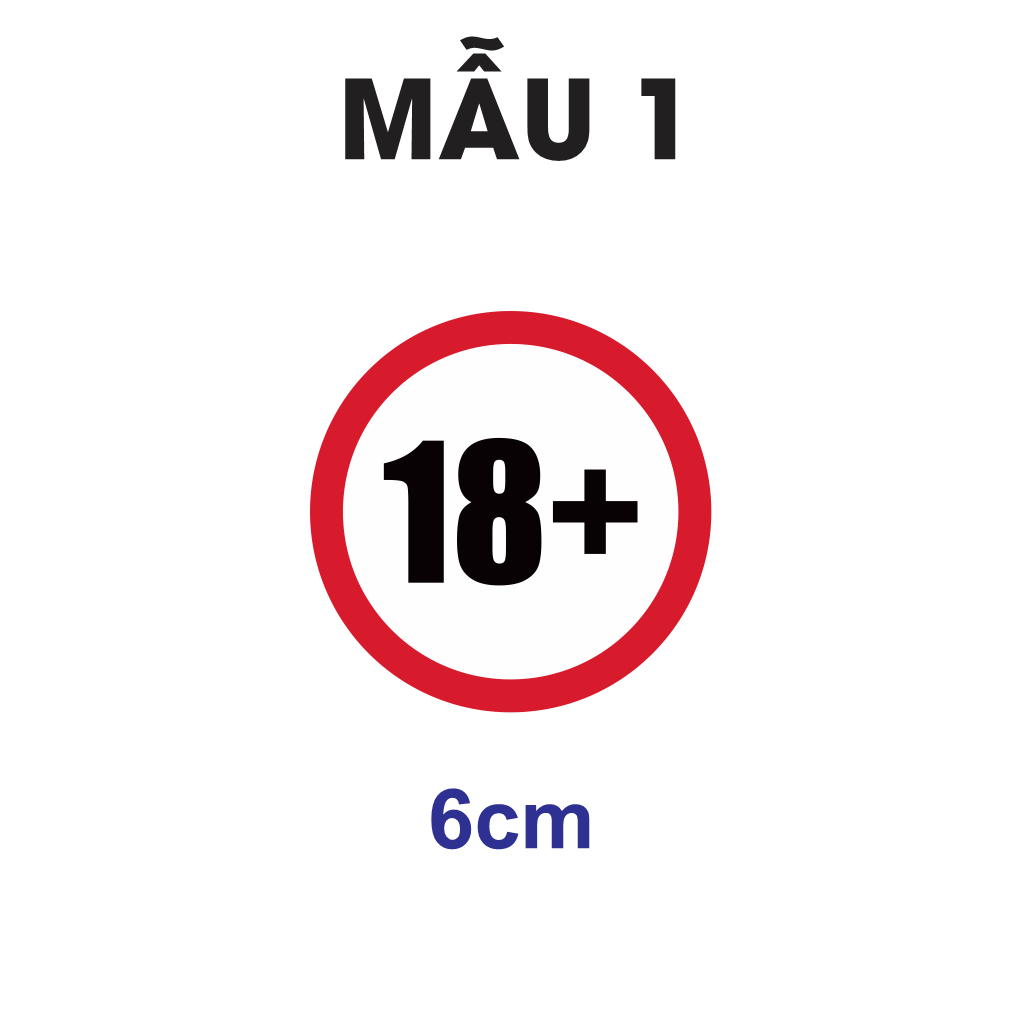 SỐ 18+ DÁN TRANG TRÍ. Decal cao cấp chống nước. Sticker bựa nhí nhố